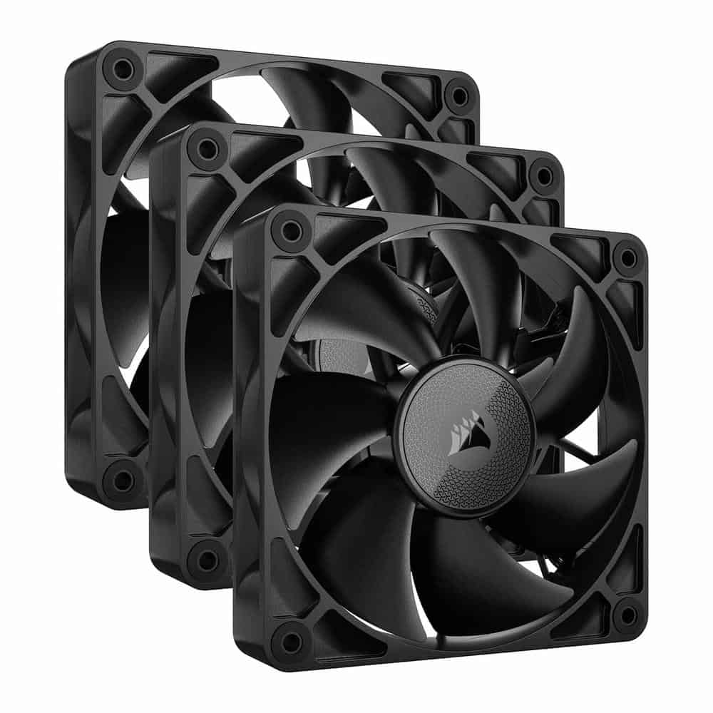 (image for) Corsair iCUE LINK RX120 Black Triple 120mm PWM Fan Starter Kit 3 Pack